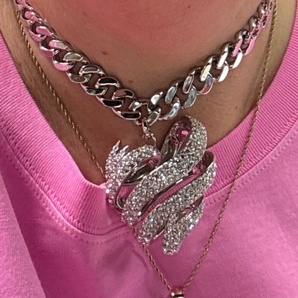 SWAROVSKI CHOKER MC L PENDANT CRYSTAL/RHODIUM